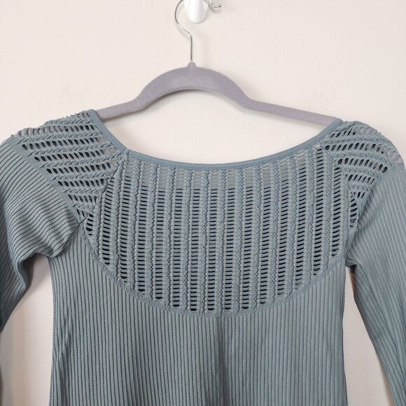 Intimately Free People sz M / L bundle 3 tops ribbed long sleeve laser cut out - Picture 7 of 14